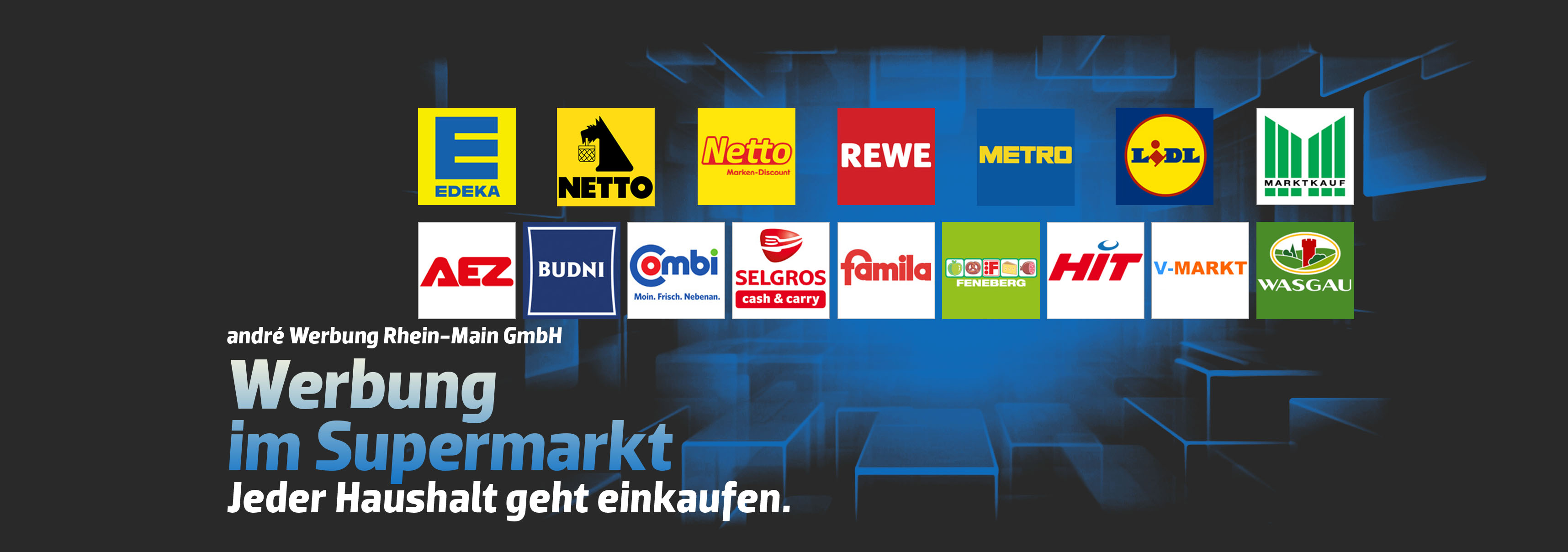 Werbung im Supermarkt