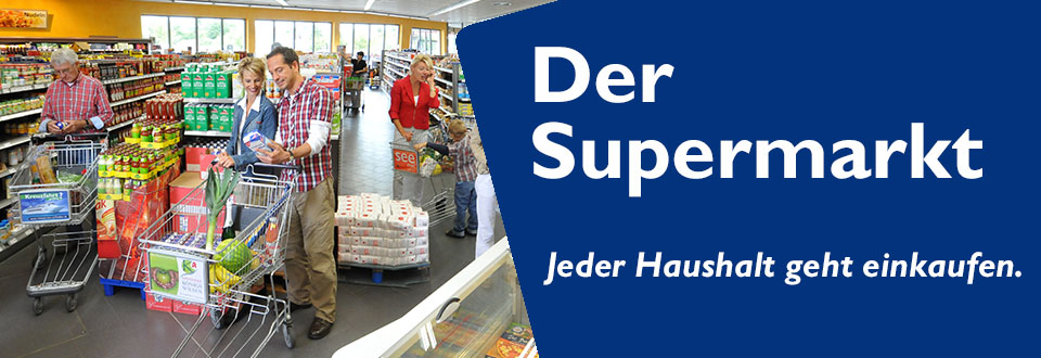 der Supermarkt-jeder Haushalt geht einkaufen